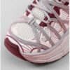 Breathable PU leather upper detail on women's elevator shoes