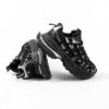 Women's black platform sneakers hidden lift fashion sneakers