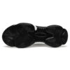 Black rubber sole of women's height boost sneakers, non-slip and durable design